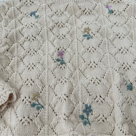 Zara Floral Crochet Knit Set - Picture 7 of 9